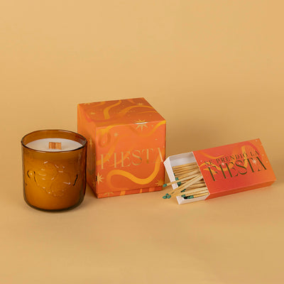 SET FIESTA: VELA + MATCH BOX