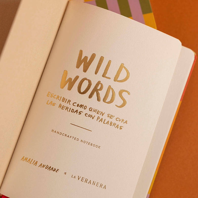 SET WILD WORDS x AMALIA ANDRADE: Diario + Vela 4oz