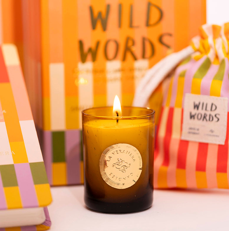 SET WILD WORDS x Amalia Andrade: Diario + Vela 4oz