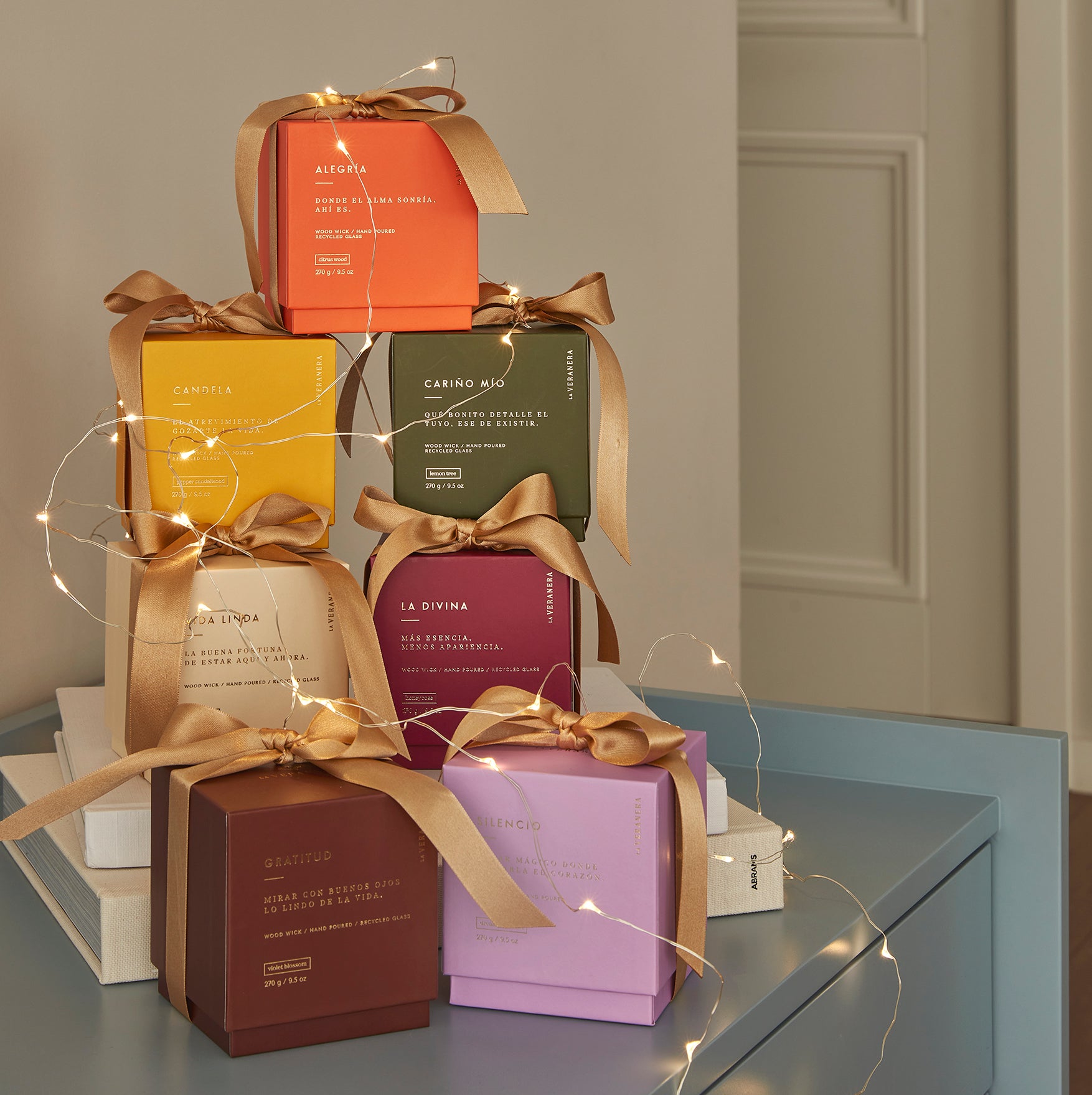 SET X 7 Velas: Empacadas con lazo individual