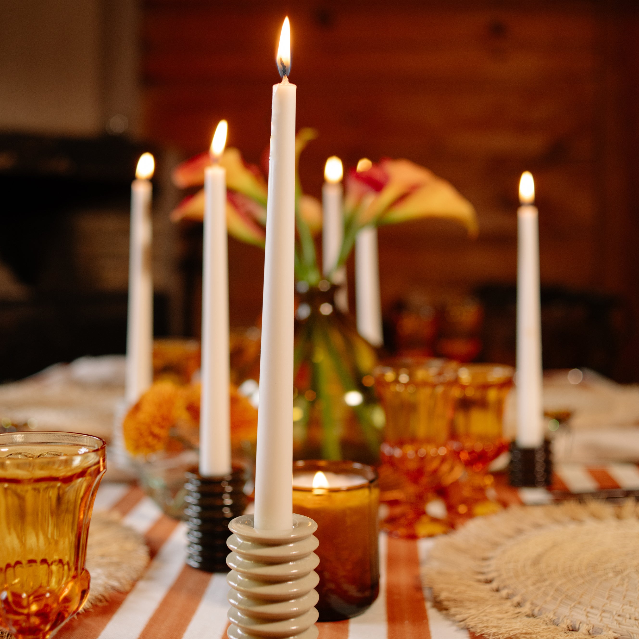 VELAS PARA CANDELABRO: Set x3