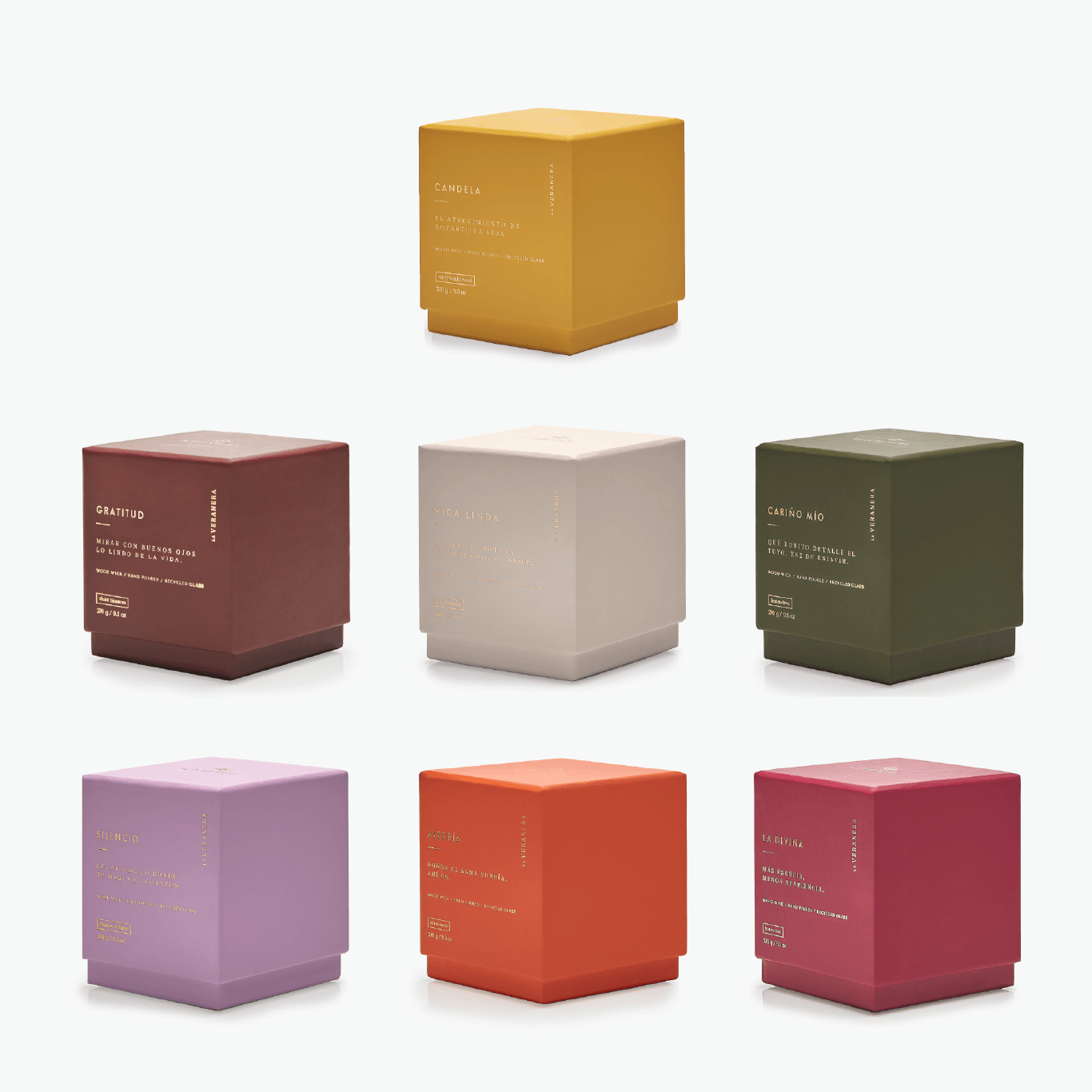 SET X 7 Velas: Empacadas con lazo individual