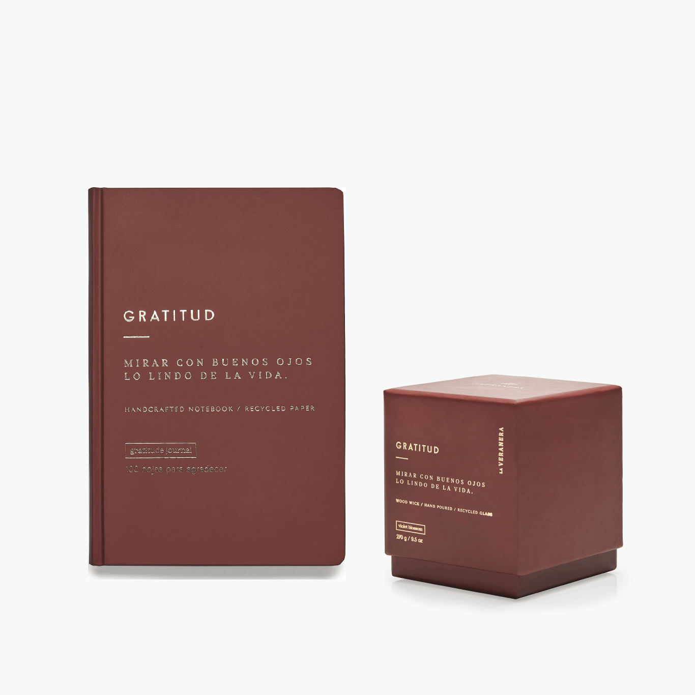 SET GRATITUD: Diario+Vela