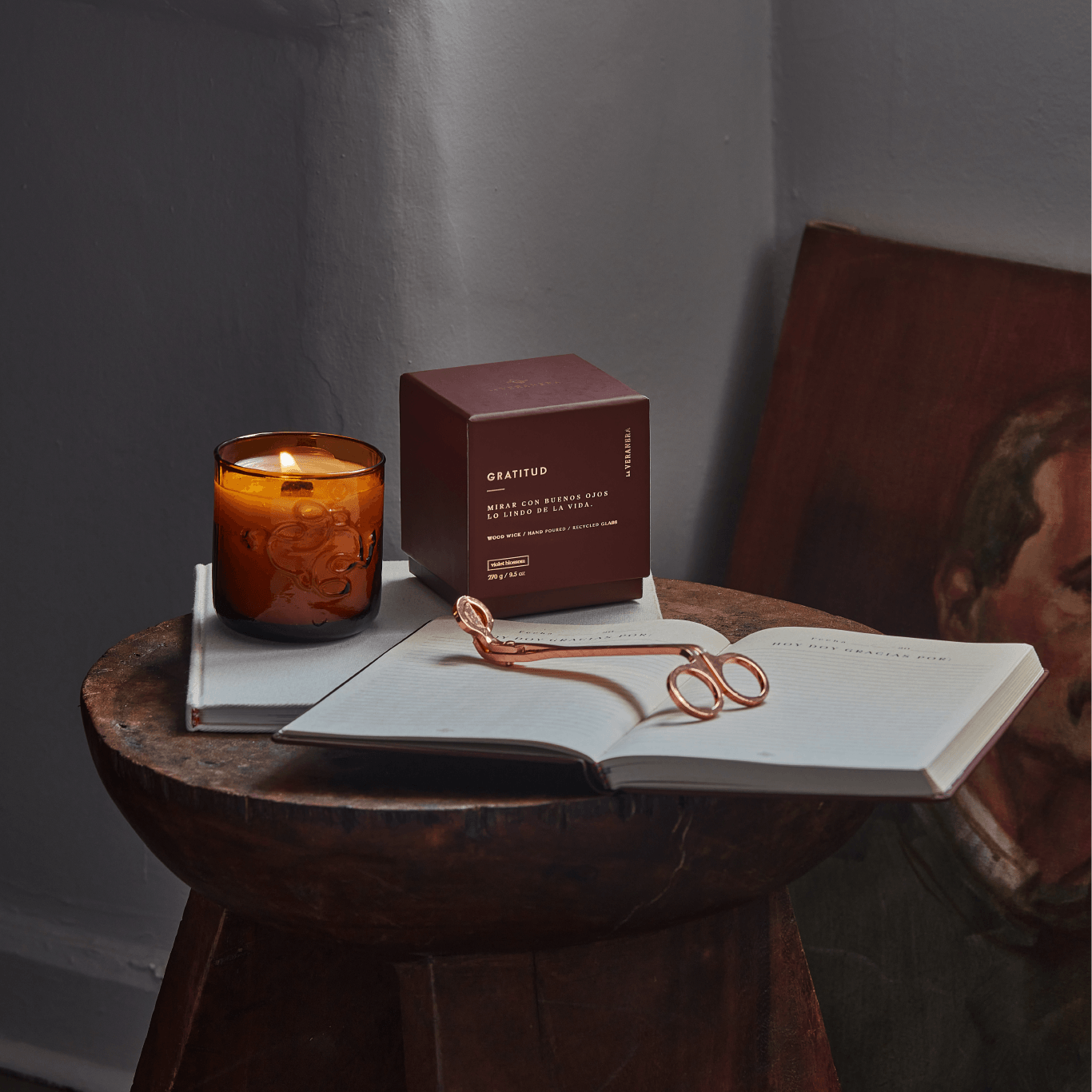 SET GRATITUD: Diario+Vela