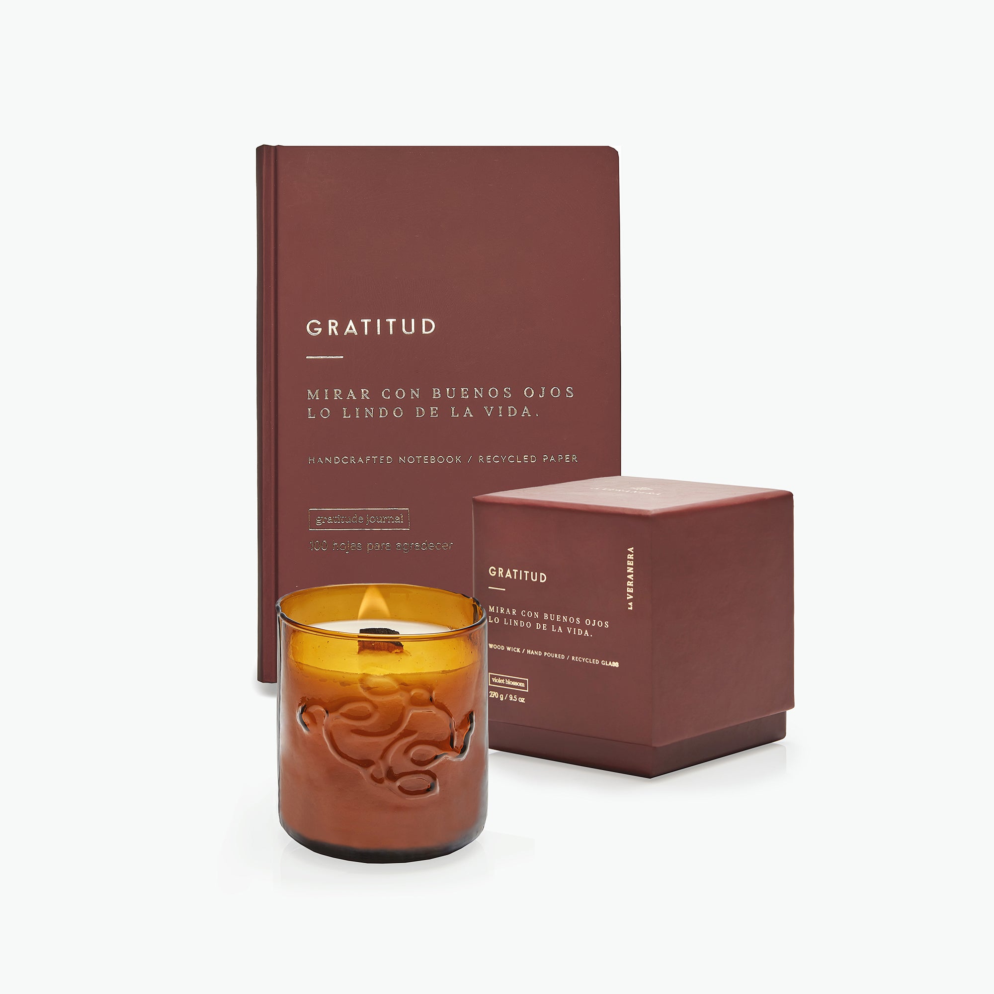 SET GRATITUD: Diario+Vela